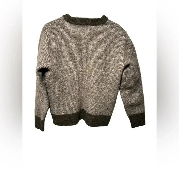 Rugged merino wool bird's-eye tipped sweater boys small - Picture 3 of 10